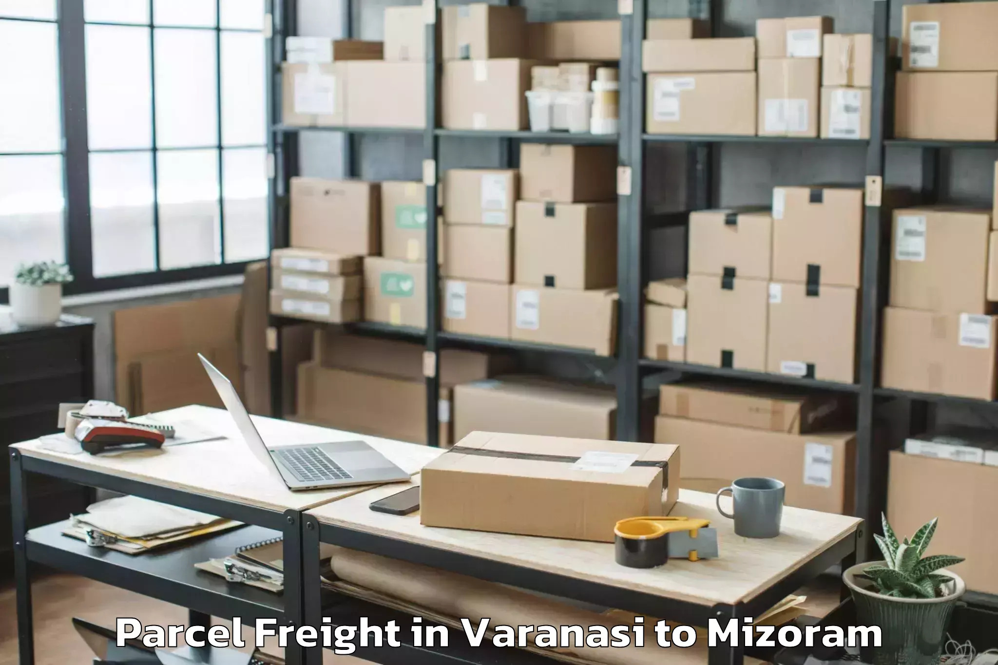 Get Varanasi to Mamit Parcel Freight